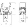 Зажим трубный 20-25мм M-Quick M25 LGR OBO 2153726