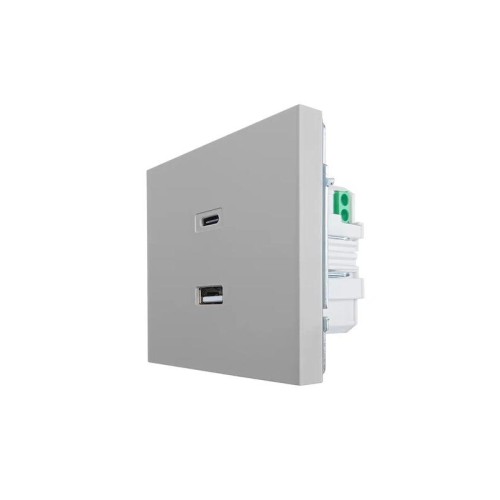 Розетка Type-C+ USB разъем СП ZIMA IP20 сер. матов. LEZARD 704-7488-192TC