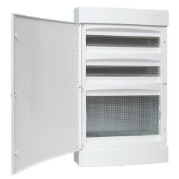 Щит комбинированный Unix 2х18мод. + 1 монтаж. плата 4 габарит IP41 бел. дверь PROxima EKF ux-2x18+1m