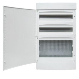 Щит комбинированный Unix 2х18мод. + 1 монтаж. плата 4 габарит IP41 бел. дверь PROxima EKF ux-2x18+1m