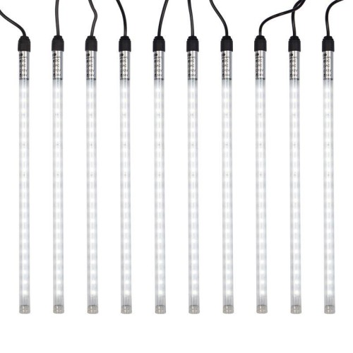 Гирлянда светодиодная "Тающие сосульки" 10шт х 30см шаг 100см 420LED бел. 36Вт 24В IP65 соединяемая