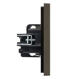 Розетка СП FORTE&PIANO FP315 16А с заземл. защ. шторки винт. крепл. сер. IEK FP-R14-16-K03
