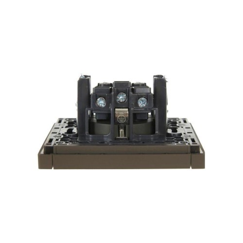 Розетка СП FORTE&PIANO FP315 16А с заземл. защ. шторки винт. крепл. сер. IEK FP-R14-16-K03