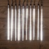 Гирлянда светодиодная "Тающие сосульки" 10шт х 50см шаг 100см 600LED бел. 36Вт 24В IP65 соединяемая