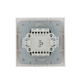 Выключатель 1-кл. СП Deriy 10А с подсветкой бел. LEZARD 702-0202-111