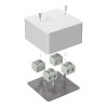 Коробка огнестойкая для кабель-канала 40-0460-FR6.0-8 Е15-Е60 85х85х45 RAL9003 Промрукав 40-0460-FR6