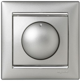 Рамка 1-м Valena горизонт. алюм./серебр. Leg 770351