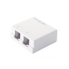 Коробка настенная 2-порт. бел. Eurolan 12B-00-02WT