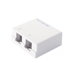 Коробка настенная 2-порт. бел. Eurolan 12B-00-02WT