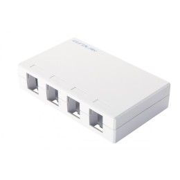 Коробка настенная 4-порт. бел. Eurolan 12B-00-04WT