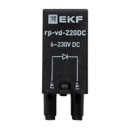 Модуль защитный диодный 6-220В DC для промежуточных реле RP AVERES EKF rp-vd-220DC