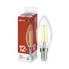 Лампа светодиодная LED-СВЕЧА-deco 12Вт 230В E14 4000К 1350лм прозрачная IN HOME 4690612053677