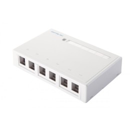 Коробка настенная 6-порт. бел. Eurolan 12B-00-06WT