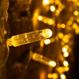 Гирлянда светодиодная "Дождь" 2х0.8м 160LED тепл. бел. 10Вт 230В IP65 эффект мерцания провод прозр.