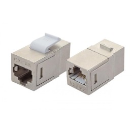 Адаптер проходной Keystone RJ45-RJ45 кат.6A FTP серебр. Eurolan 12B-EA-07SL