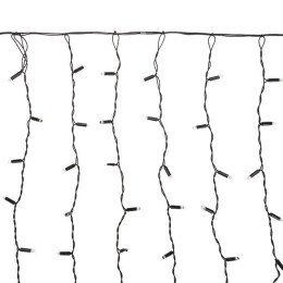 Гирлянда светодиодная "Дождь" 2х0.8м 160LED тепл. бел. 10Вт 230В IP65 провод черн. (нужен шнур питан