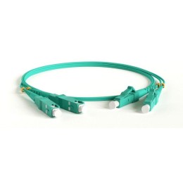 Патч-корд FC-D2-503-LC/PR-SC/PR-H-1M-LSZH-AQ волоконно-оптический (шнур) MM50/125(OM3) LC-SC duplex
