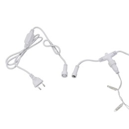 Гирлянда светодиодная "Дождь" 2х6м 768LED тепл. бел. 70Вт 230В IP65 эффект мерцания провод прозр. (п