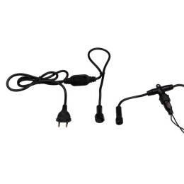 Гирлянда светодиодная "Дождь" 2х6м 768LED тепл. бел. 70Вт 230В IP65 постоян. свечение провод черн. N