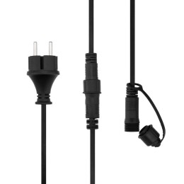 Гирлянда светодиодная "Лофт" 20 матов. ламп х 5LED 60Вт IP44 уличная влагостойкая провод каучук черн