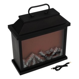 Камин светодиодный "Авангард" 30х13х30см 4LED 5Вт 5В IP20 эффект живого огня USB и элементы питания