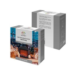 Камин светодиодный "Авангард" 30х13х30см 4LED 5Вт 5В IP20 эффект живого огня USB и элементы питания