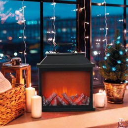 Камин светодиодный "Авангард" 30х13х30см 4LED 5Вт 5В IP20 эффект живого огня USB и элементы питания
