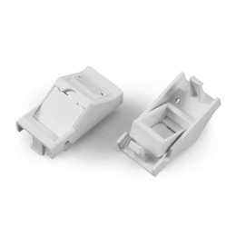 Вставка SIP2A-1K-M45-22.5 угл. 45х22.5 (аналог Mosaic) для 1 модуля формата Keystone Jack со шторкам