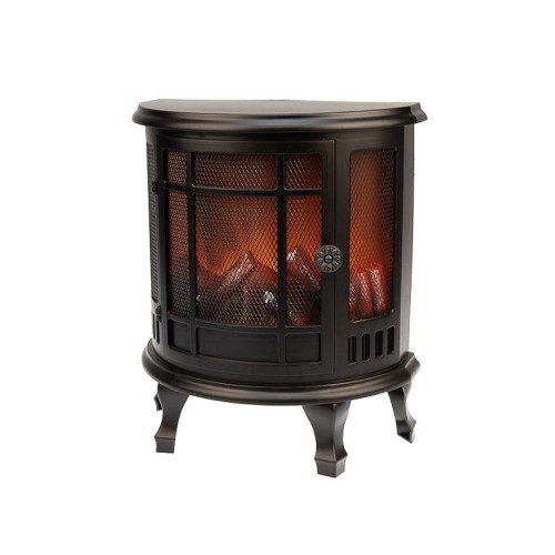 Камин светодиодный "Винтаж мини" 24.8х12.7х30см эффект живого огня USB и элементы питания 3хC (не в