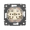 Розетка 1-м СП Valena 16А IP21 230/250В 2P+E с заземл. защ. шторки на винтах механизм бел. Leg 77442