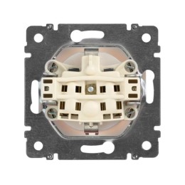 Розетка 1-м СП Valena 16А IP21 230/250В 2P+E с заземл. защ. шторки на винтах механизм бел. Leg 77442