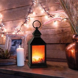 Камин светодиодный "Волшебный фонарь" 11х11х24.5см 3LED 4.5Вт 4.5В IP20 эффект живого огня 3хAA (не