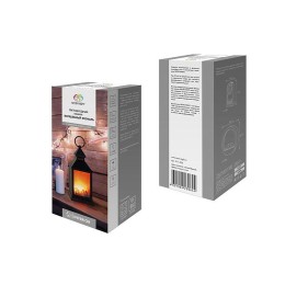 Камин светодиодный "Волшебный фонарь" 11х11х24.5см 3LED 4.5Вт 4.5В IP20 эффект живого огня 3хAA (не