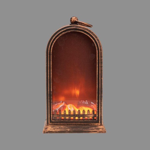 Камин светодиодный "Фьюжн" 14.7х11.7х25см 7LED 0.1Вт IP20 эффект живого огня USB и элементы питания