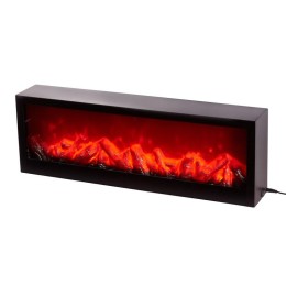 Камин светодиодный "Хайтек" 60х10х20см 10LED 5Вт 5В IP20 эффект живого огня USB и элементы питания 3