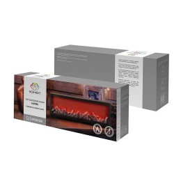 Камин светодиодный "Хайтек" 60х10х20см 10LED 5Вт 5В IP20 эффект живого огня USB и элементы питания 3