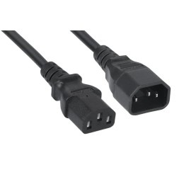 Кабель питания монитор-компьютер IEC 320 C13-IEC 320 C14 (3х0.75) 0.6м PC-189-VDE-0.6M Cabeus 9015c