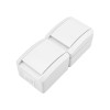 Блок розеток 2-м ОП INDUSTRIAL IP54 вертик. с заземл. керамика бел. Kranz KR-78-0801