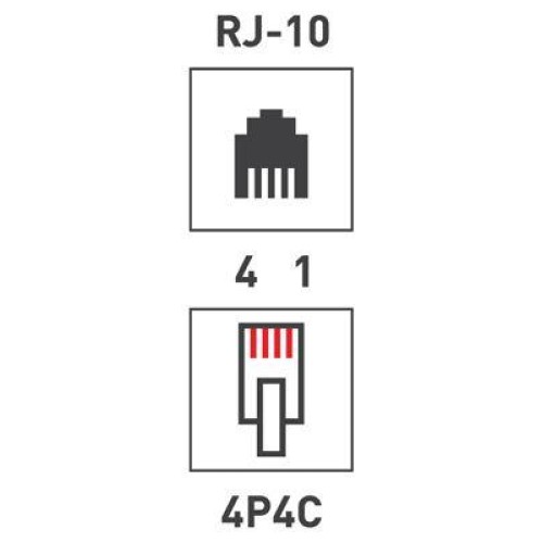 Джек тел. 4P-4C (уп.100шт) PROCONNECT 05-1001-3
