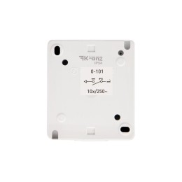 Выключатель 1-кл. ОП INDUSTRIAL IP54 бел. Kranz KR-78-0834