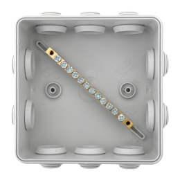 Коробка уравнивания потенциалов КУП-030-014 100х100х50 IP55 с крышкой наружн. для прямого монтажа 10