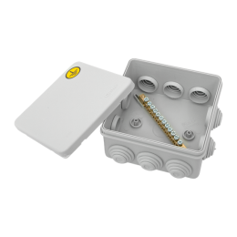 Коробка уравнивания потенциалов КУП-030-014 100х100х50 IP55 с крышкой наружн. для прямого монтажа 10