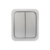 Выключатель 2-кл. ОП Mini OG IP54 сер. Kranz KR-78-0833