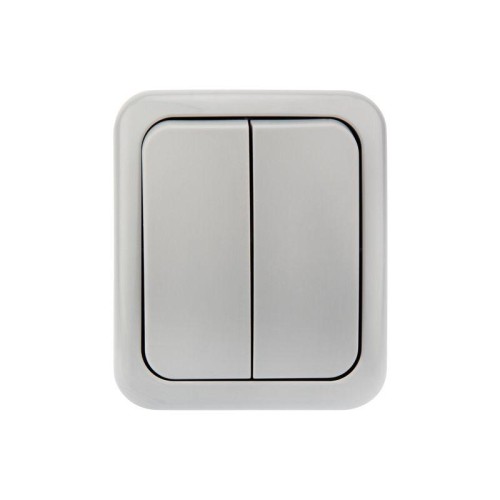 Выключатель 2-кл. ОП Mini OG IP54 сер. Kranz KR-78-0833