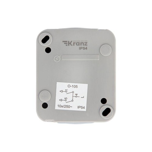 Выключатель 2-кл. ОП Mini OG IP54 сер. Kranz KR-78-0833