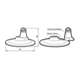 Лампа светодиодная высокомощная PLED-HP-UFO 55Вт 4000К нейтр. бел. E27 d230х78мм Pro JazzWay 5039223