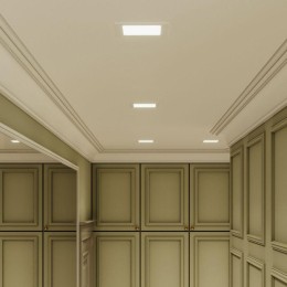 Светильник светодиодный Slim 9Вт 4000К IP20 660лм 220-240В ДВО квадрат бел. GAUSS 940111209