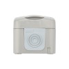 Розетка 1-м ОП Mini OG IP54 с заземл. сер. Kranz KR-78-0817