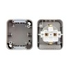 Розетка 1-м ОП Mini OG IP54 с заземл. сер. Kranz KR-78-0817