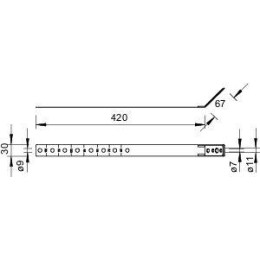 Скоба для водост. труб d60-130мм 301 V-VA OBO 5350905